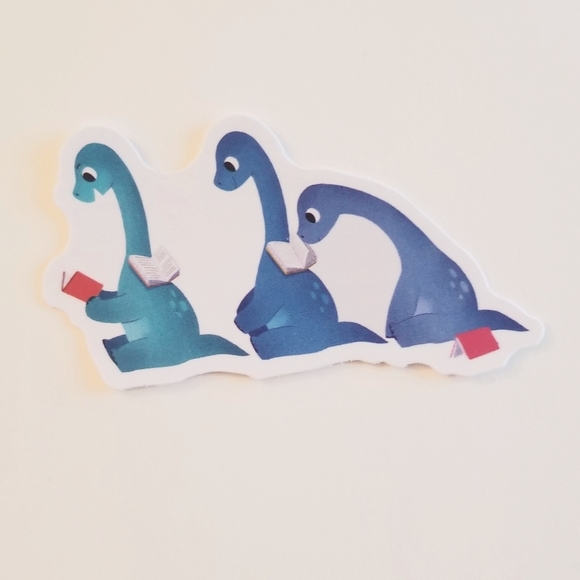 10/$10 Reading Dinosaurs Sticker - Picture 1 of 1